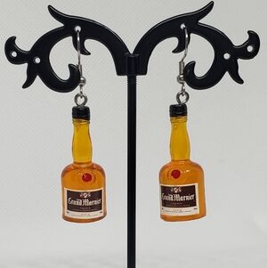 "HOLIDAY SPIRITS" - One Pair of Mini Bottle Earrings